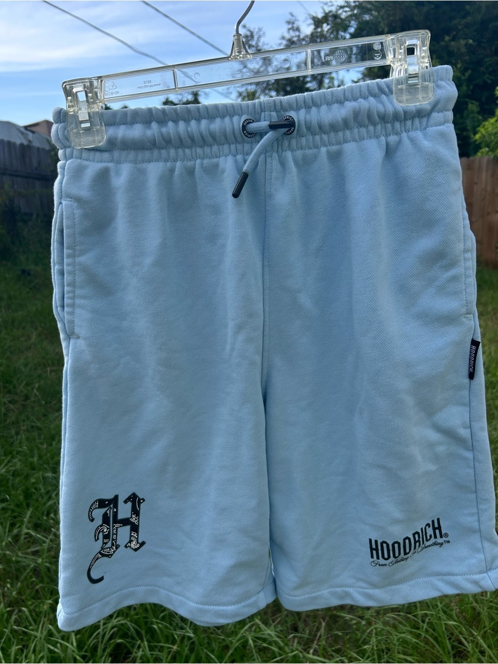 Hoodrich Kids Light Blue Logo Drawstring Shorts